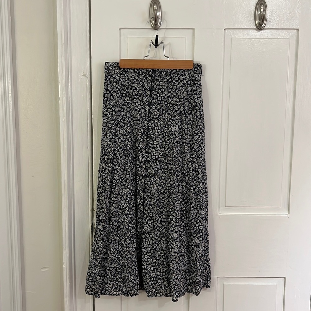 & Other Stories Floral MIDI Skirt Sz 4